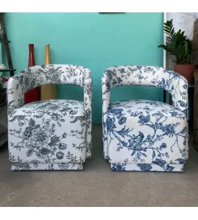 ghế sofa đơn xoay họa tiết bông hoa giá rẻ tại TPHCM