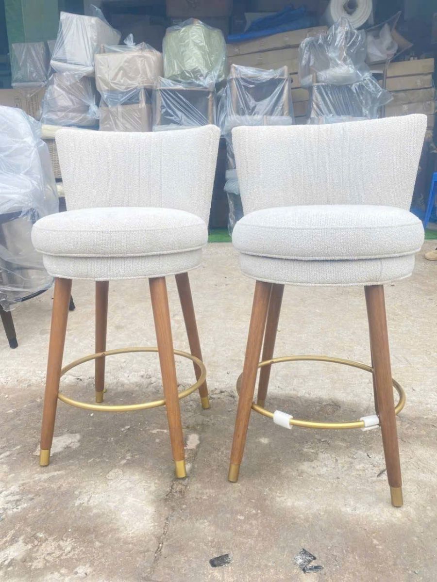 Ghế bar có nệm chân gỗ giá tốt Bình Dương