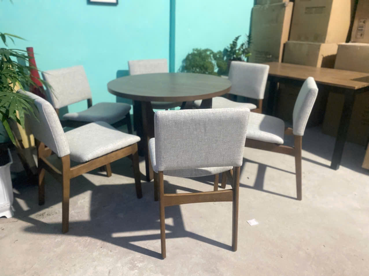 bộ bàn ăn 6 ghế giá re