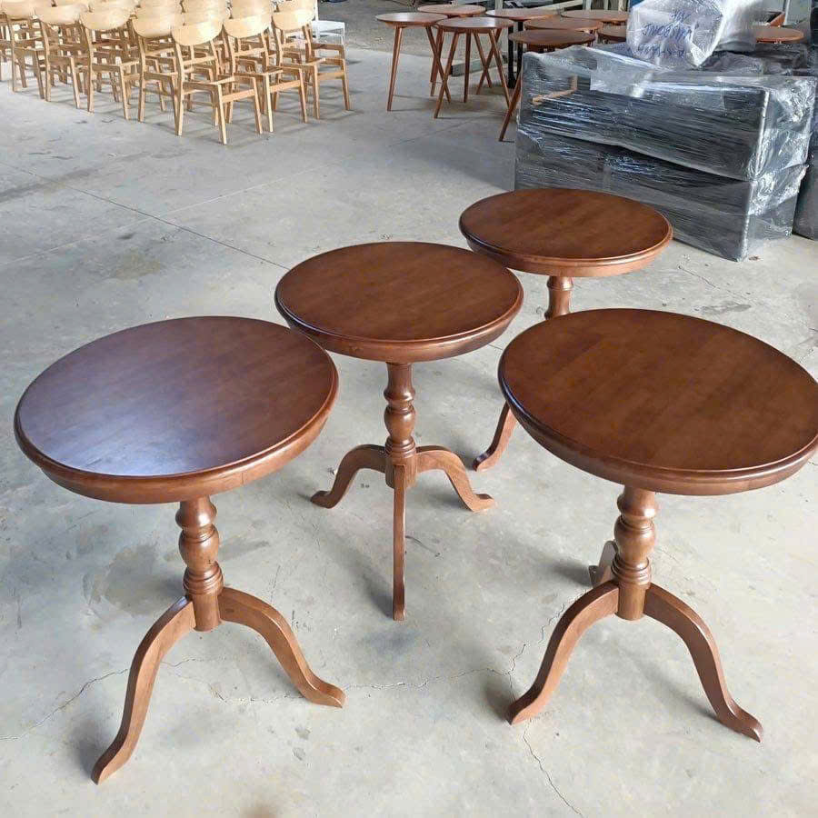 Mẫu bàn tròn chân gỗ giá xưởng Bình dương